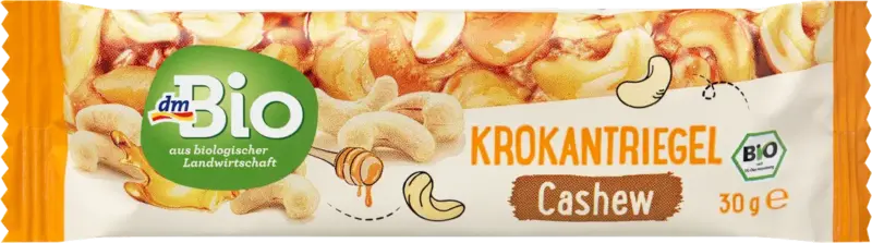 dmBio Krokantriegel Cashew