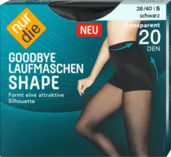 nur die Strumpfhose Goodbye Laufmaschen Shape schwarz Gr. 38/40