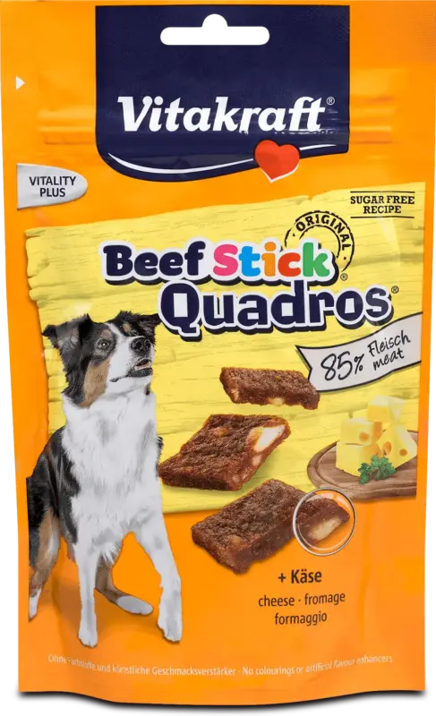 Vitakraft Hundeleckerli Beef Stick Quadros + K&auml;se