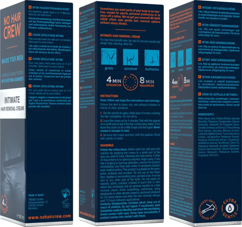 No Hair Crew Enthaarungscreme Intimate