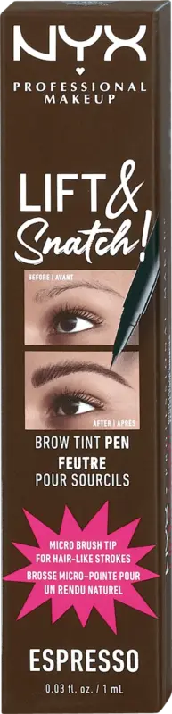 NYX PROFESSIONAL MAKEUP Augenbrauenstift Lift & Snatch! 08 Espresso