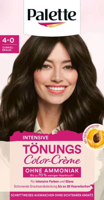 Palette Intensive Color Creme Haart&ouml;nung Color-Cr&egrave;me 4-0 Dunkelbraun
