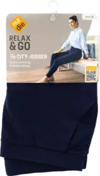 nur die Relax & Go City-Jogger 7/8 nachtblau, Gr. 44/46