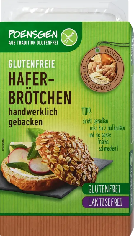 POENSGEN Br&ouml;tchen mit Hafer glutenfrei (2 St&uuml;ck)