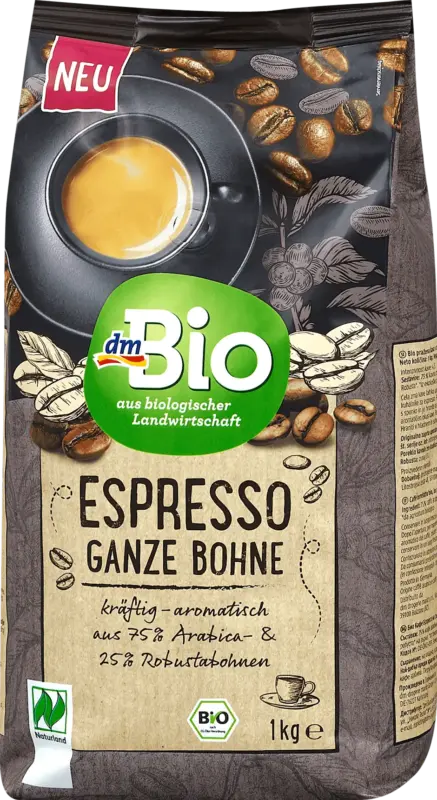 dmBio Espresso Ganze Bohne