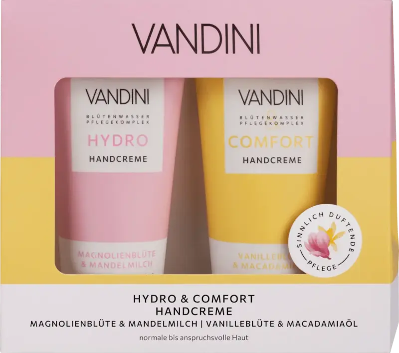 VANDINI Geschenkset Handcreme Duo Hydro & Comfort