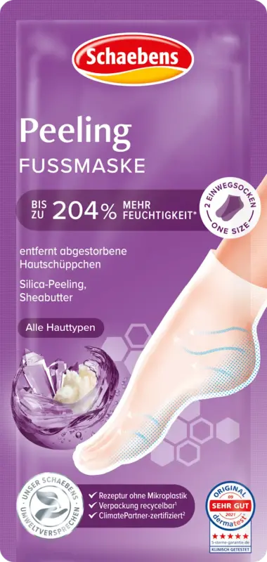 Schaebens Fu&szlig;maske Socken Peeling (1 Paar)