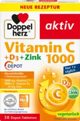 Doppelherz Vitamin C + D3 + Zink 1000