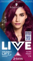 Schwarzkopf LIVE Colour + Lift Permanente Haarfarbe - Nr. L76 Ultra Violet