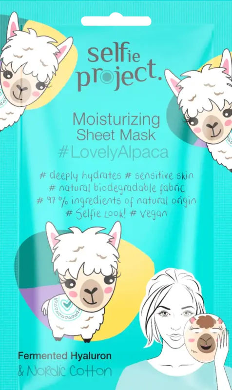 Selfie Project Tuchmaske Moisturizing Lovely Alpaca