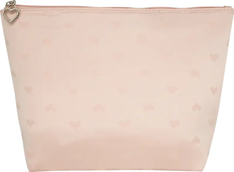 man&ograve;u Kosmetiktasche rosa mit Herz