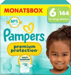 Pampers Windeln Premium Protection Gr. 6 Extra Large (13-18 kg) Monatsbox