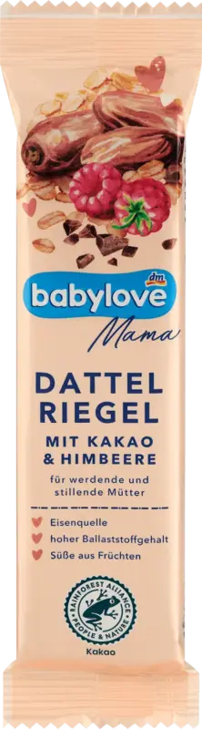 babylove Mama Dattelriegel Kakao-Himbeere