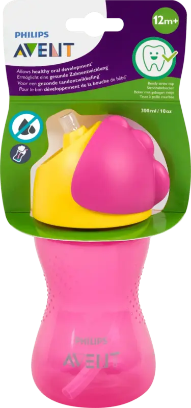 PHILIPS AVENT Strohhalmbecher rosa 12+ Monate 300 ml