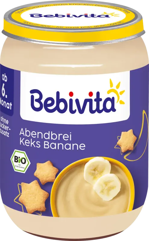 Bebivita Abendbrei Keks-Banane ab dem 6. Monat