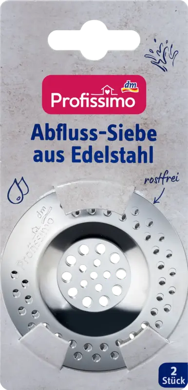 Profissimo Abflusssiebe aus Edelstahl