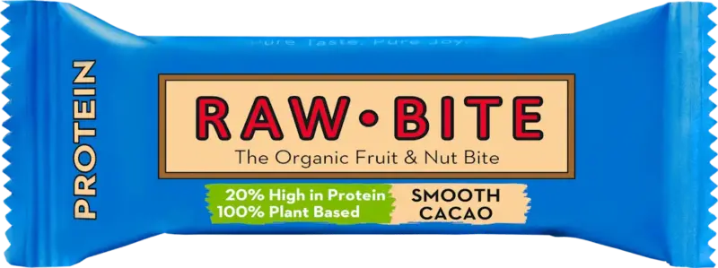 raw bite Proteinriegel Smooth Cacao