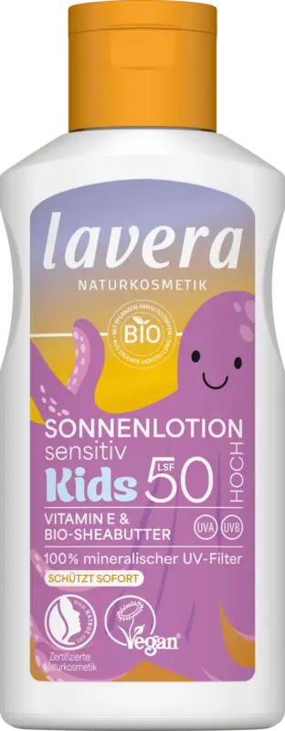 lavera NATURKOSMETIK Sonnenlotion Kids Sensitiv LSF 50