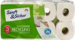 Sanft&Sicher Big Roll Toilettenpapier Recycling 3-lagig (8x200 Blatt)