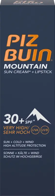 PIZ BUIN Sonnencreme + Lippenpflege Kombi Mountain LSF 30