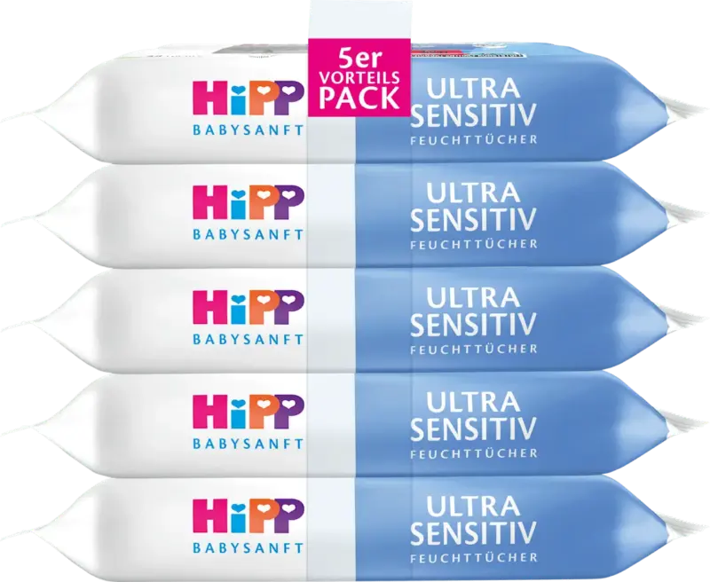 HiPP Babysanft Feuchte Toilettent&uuml;cher Ultra Sensitiv Vorteilspack (5x48 St)