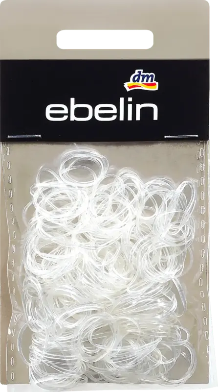 ebelin Mini-Haargummis transparent