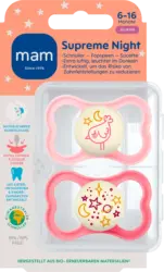 mam Schnuller Supreme Night 6-16 Monate sortiert