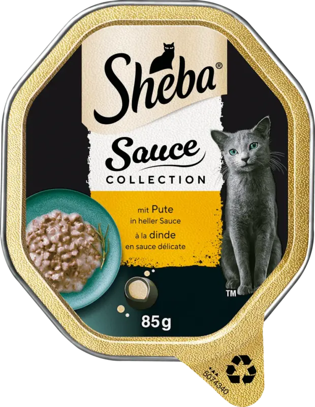 Sheba Nassfutter Katze Sauce Collection mit Pute