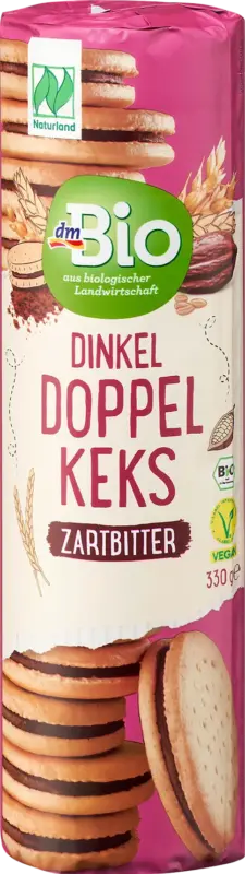 dmBio Doppelkekse Dinkel Zartbitter