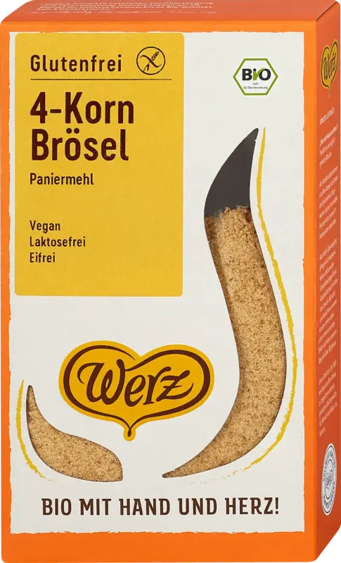 Werz Paniermehl Bio 4-Korn-Br&ouml;sel glutenfrei