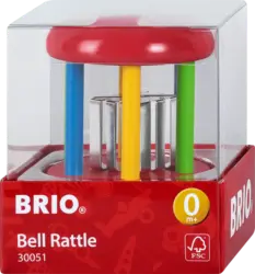BRIO Klingelrassel aus Holz bunt