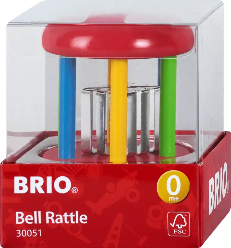 BRIO Klingelrassel aus Holz bunt