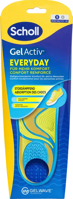 Scholl Einlegesohlen GelActiv Everyday, Gr. 35,5 - 40,5 (1 Paar)