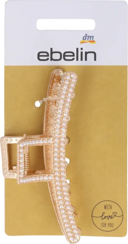ebelin Haarklammer mit Perlen