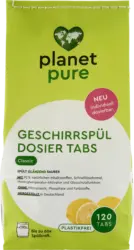 planet pure Geschirrsp&uuml;l-Tabs Dosier Classic