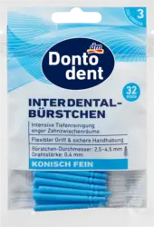 Dontodent Interdentalb&uuml;rsten blau 0,6 mm ISO 3