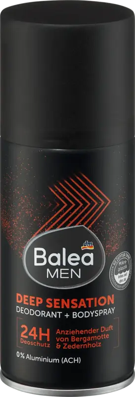 Balea MEN Deodorant + Bodyspray Deep Sensation
