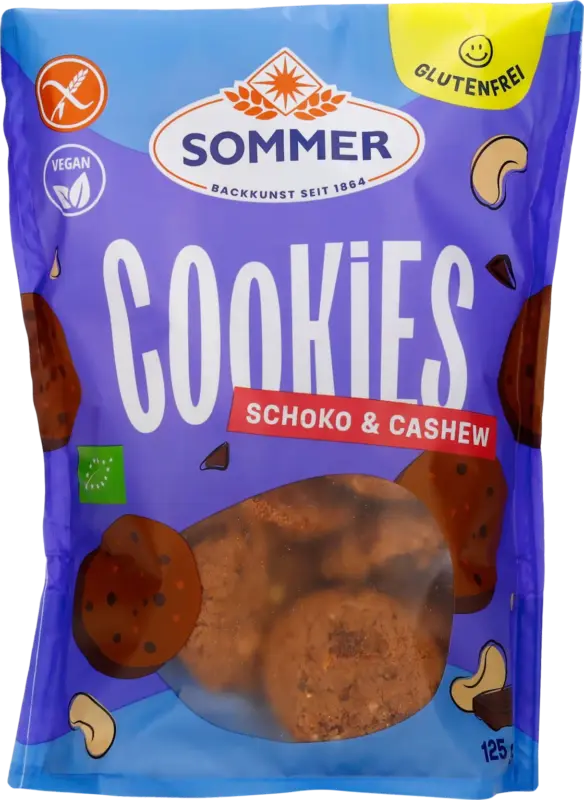SOMMER Cookies Choco & Cashew glutenfrei