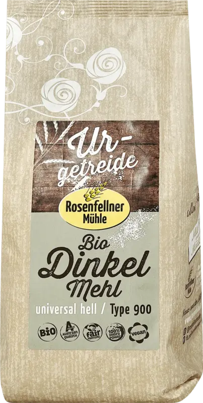 Rosenfellner M&uuml;hle Dinkelmehl Bio hell