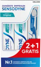 dm drogerie markt SENSODYNE Zahnpasta Set MultiCare Original + Zahnb&uuml;rste