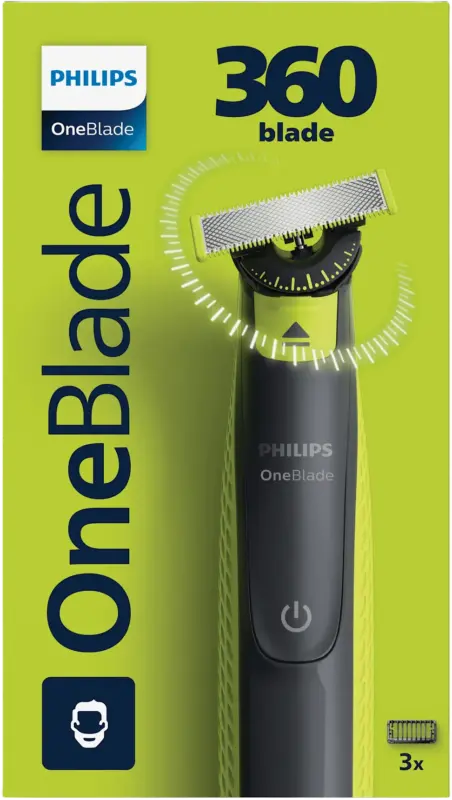 PHILIPS OneBlade Elektrischer Rasierer 360 blade