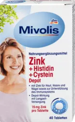 Mivolis Tabletten Zink + Histidin + Cystein Depot