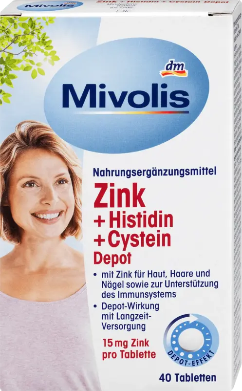 Mivolis Tabletten Zink + Histidin + Cystein Depot