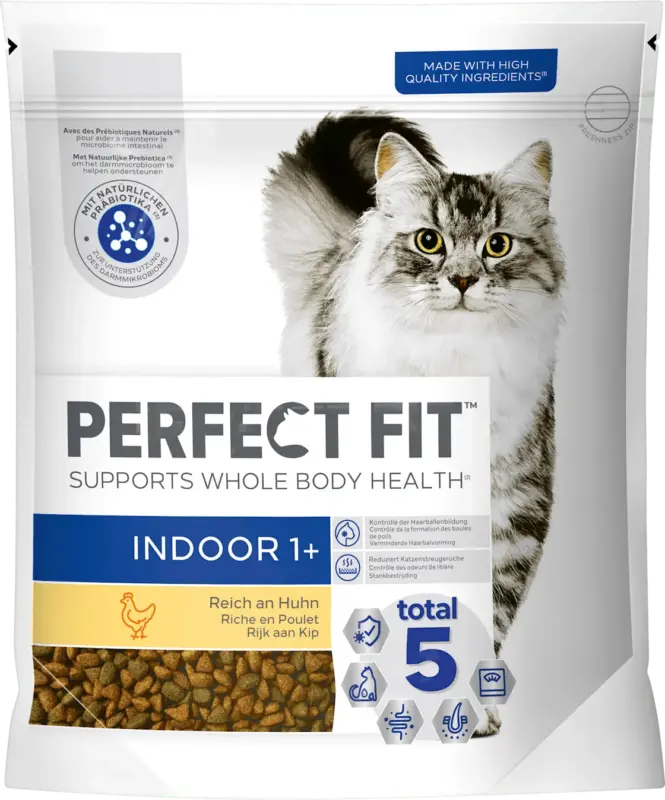 PERFECT FIT Trockenfutter Katze indoor 1+ Reich an Huhn