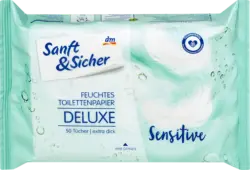 Sanft&Sicher Feuchtes Toilettenpapier Deluxe Sensitive