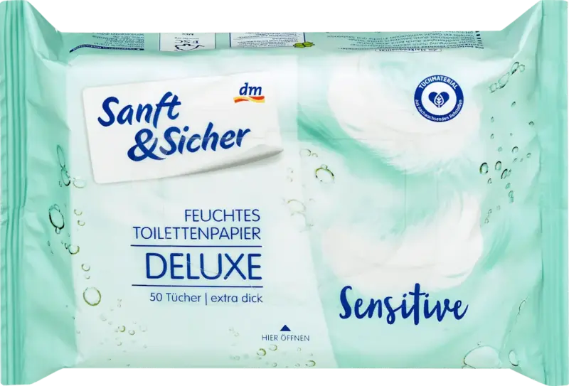 Sanft&Sicher Feuchtes Toilettenpapier Deluxe Sensitive