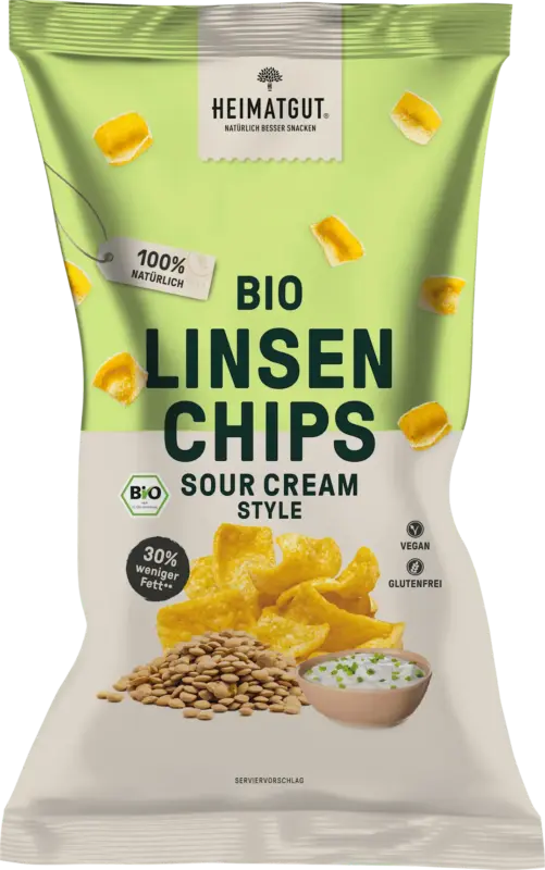 HEIMATGUT Linsenchips Sour Cream Style
