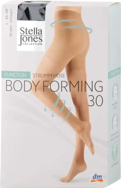 Stella Jones Bodyforming Function Strumpfhose schwarz 30 DEN, Gr. 46-48