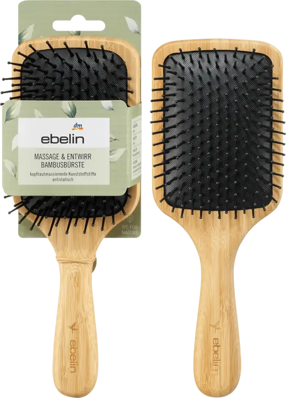 ebelin Massage und Entwirr Bambusb&uuml;rste