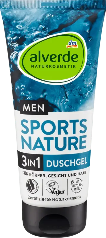 alverde MEN Duschgel 3in1 Sports Nature